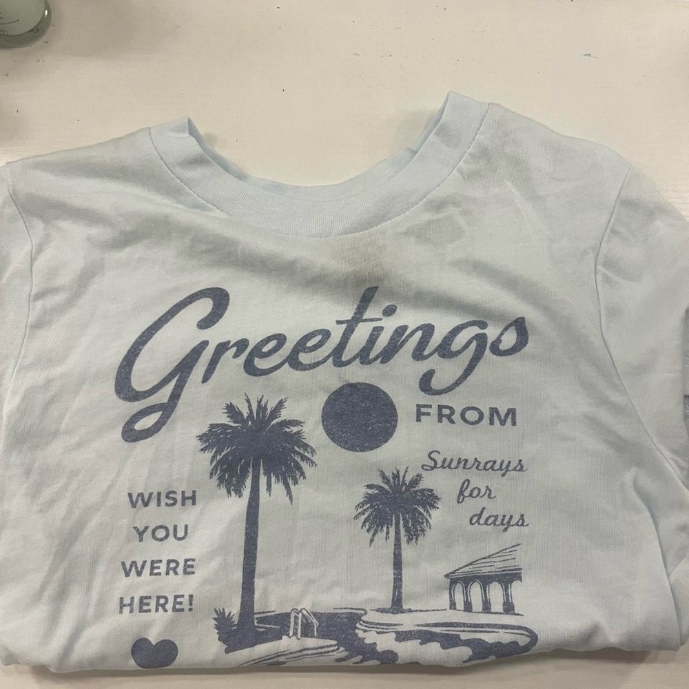 Light Blue Graphic Tee